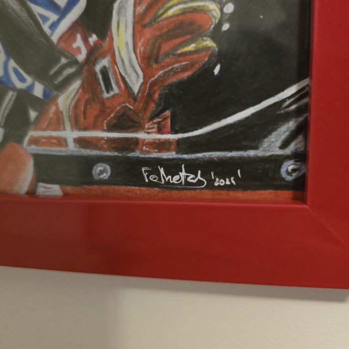 Quadro  - Senna (feito á mão - Original)