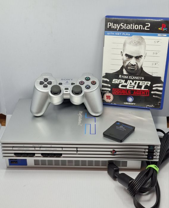 Konsola PS2 srebrna PlayStation 2 fat