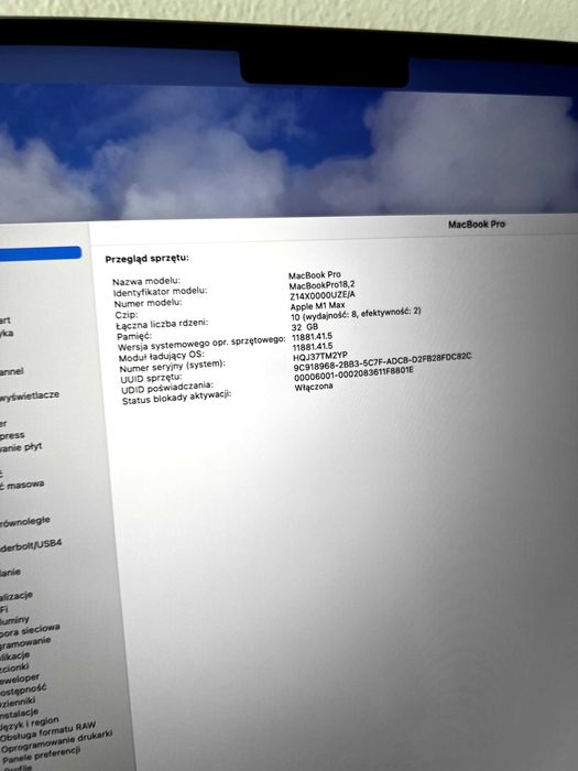 MACBOOK 16 pro M1 max