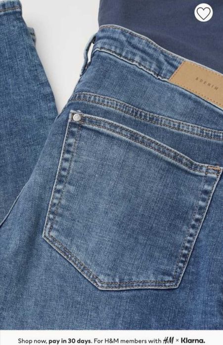 Нові джинси для вагітних H&M, розмір S.