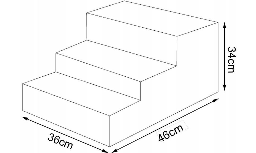Schody dla zwierząt psa kota 3-stopniowe