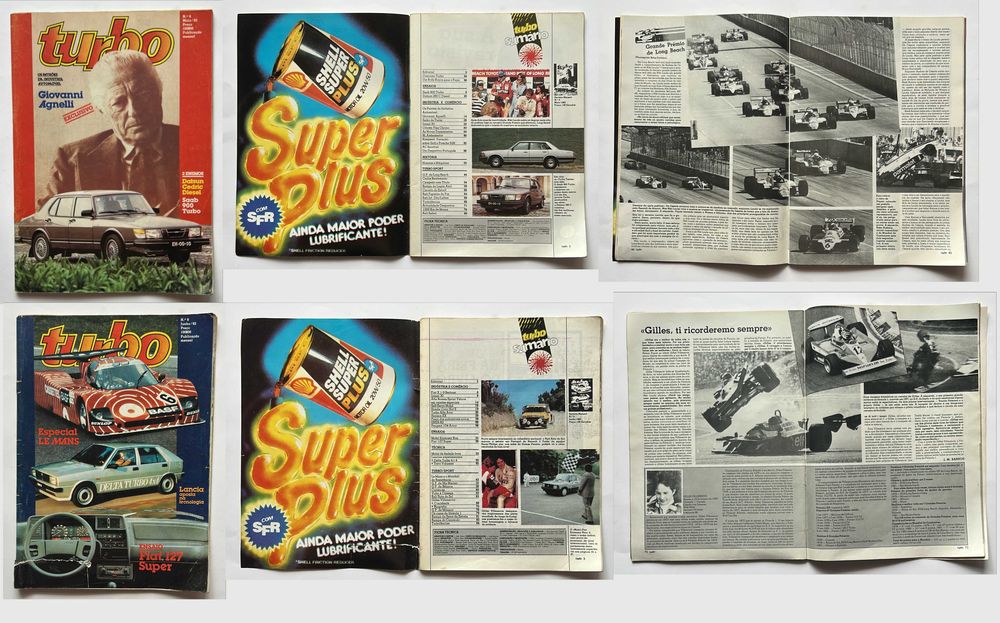 Coleção de revistas Turbo de 1981, 1982, 1983