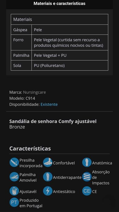 Sandálias Ortopédicas "Nursing Care" NOVAS