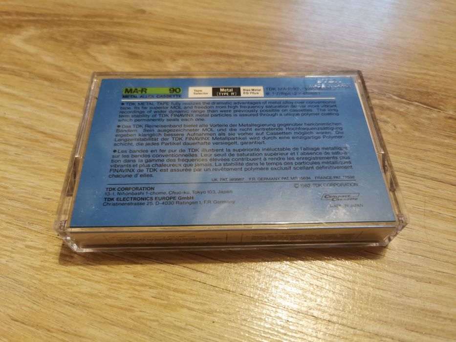 Kaseta magnetofonowa TDK MA-R 90