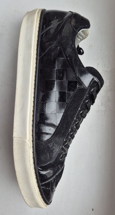 LOUIS VUITTON roz. 45.5 skóra naturalna sneakers premium made in italy