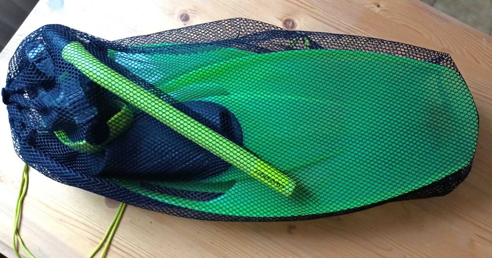 Płetwy do snorkelingu zestaw: płetwy maska fajka Tribord Decathlon