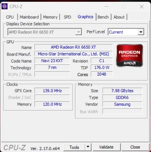 AMD RX 6650 XT 8Gb