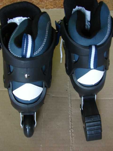 NOWE Dziecięce Regulowane Rolki Kauczuk Aluminium 32-35 OKAZJA !