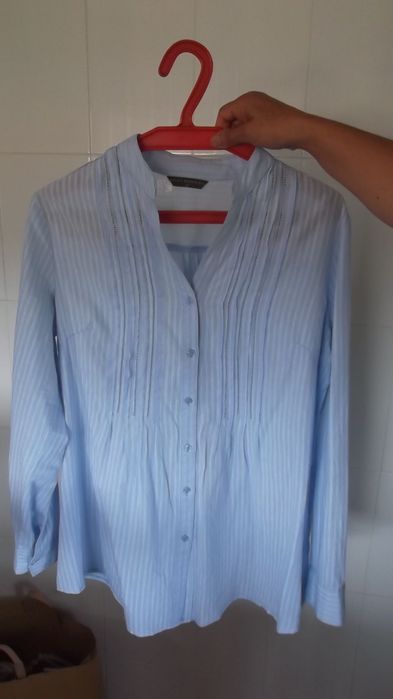 Camisa Blusa Azul Claro L