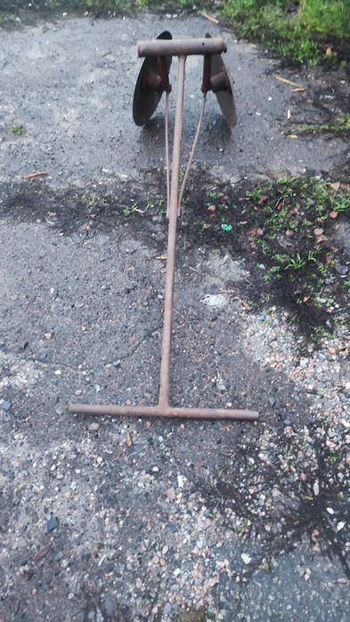 Ручний двокорпусний дисковий плуг / пропашний культиватор