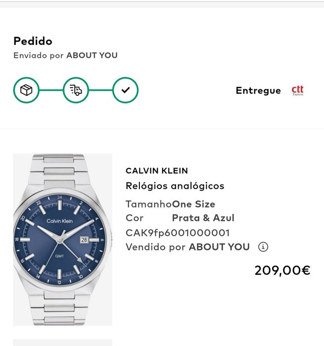 Relógio Calvin Klein *NOVO*