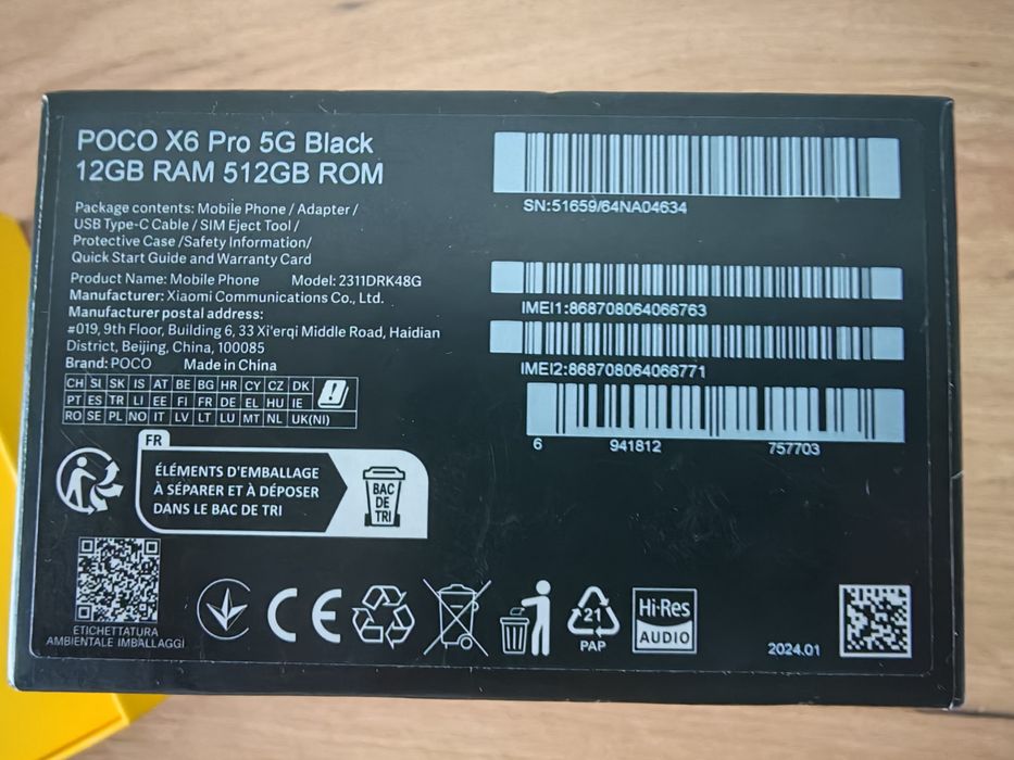 Idealny Poco X6 Pro 5G 12/512