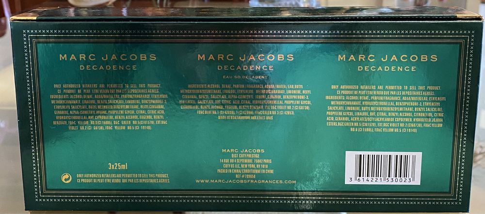 Pack3 Perfum Decadence Marc Jacobs