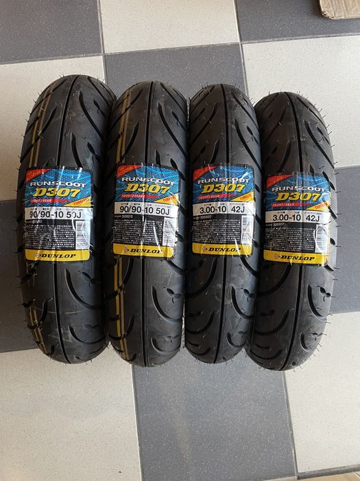 DUNLOP3.00,3.50-10,90/90,80/100-10,90/90-12,90/90-14,100/9 D307