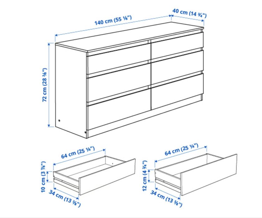 Comoda branca - IKEA KULLEN