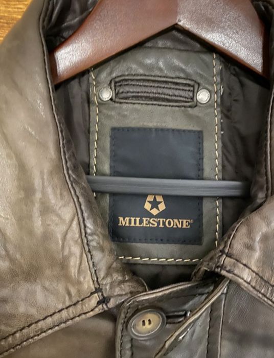 Męska skórzana kurtka Milestone