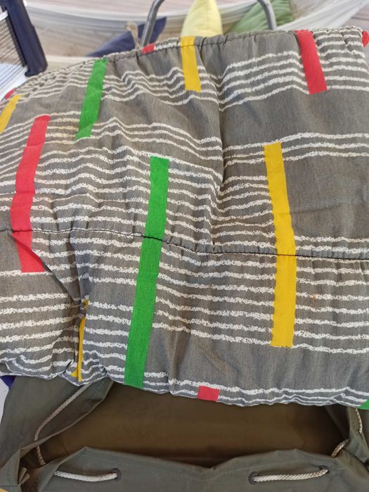 Mochila campismo e saco de cama