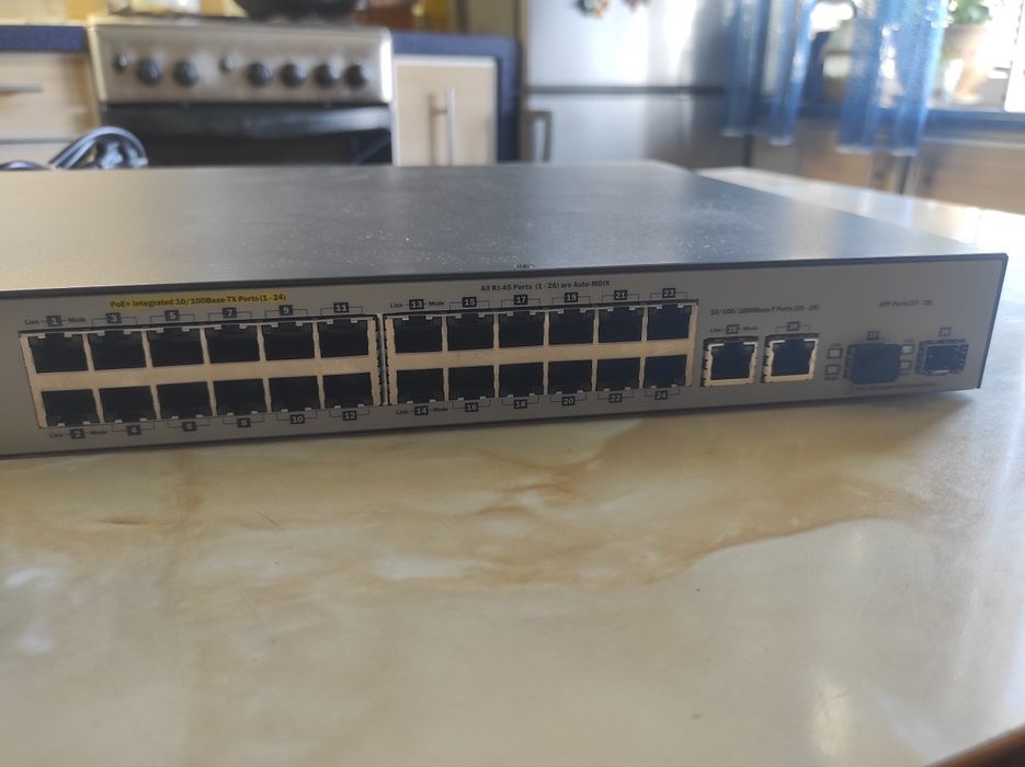 Свич на 24 порта и есть на 8 портов.Наложка