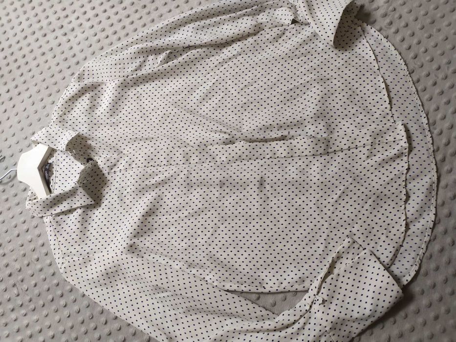 Koszula damska w kropki wzory Mango XS długi rękaw