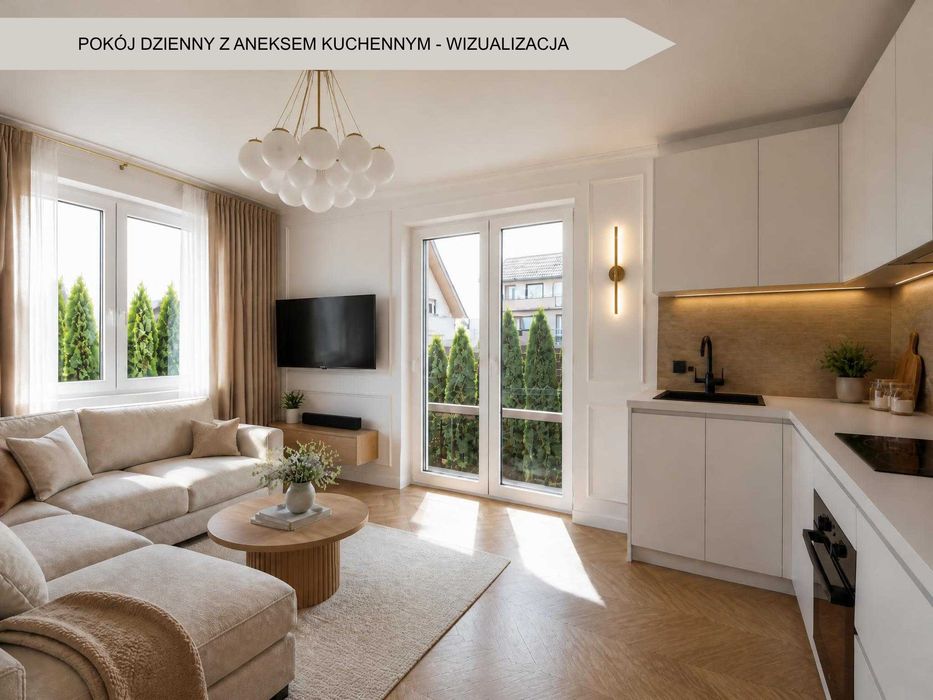NA SPRZEDAŻ - mieszkanie ok. 40 m2 + taras ok. 14 m2 + ogród ok. 78 m2