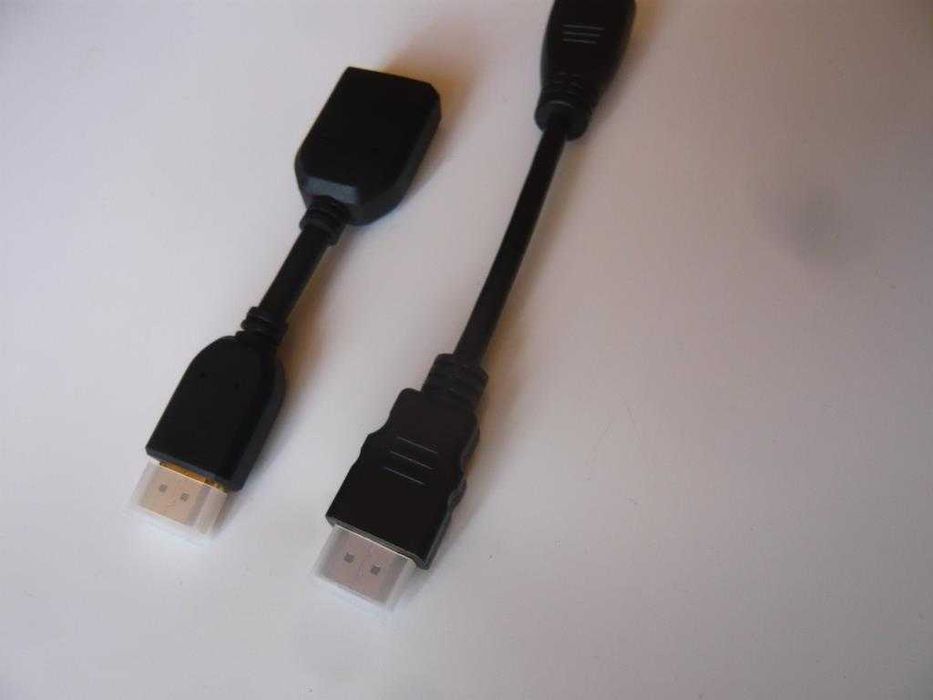 Adaptadores HDMI macho-fêmea (11 e 15 cm)