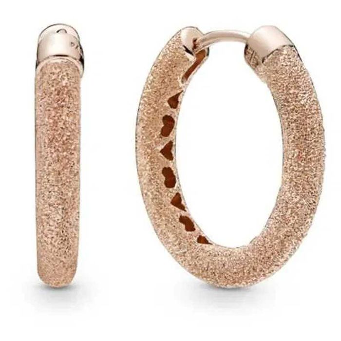 Сережки pandora rose matte brilliance hoop