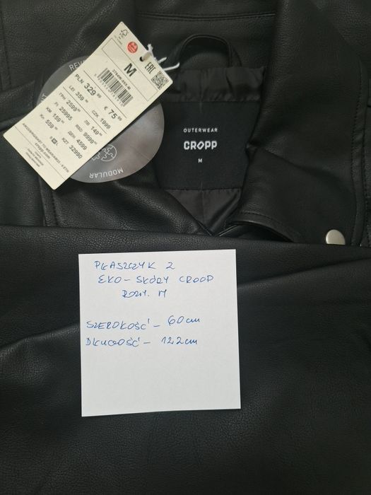 Płaszcz z eko -skóry rozm.M