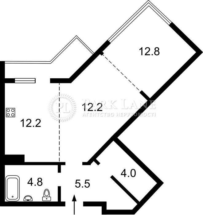 1-комнатная квартира по адресу ул. Киевская (площадь 54 м²) - Atlanta.ua - фото 6