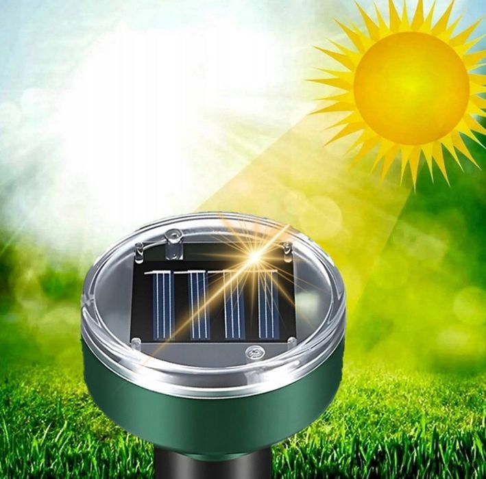 Odstraszacz solarny kretów gryzoni ultradźwięki wibracje