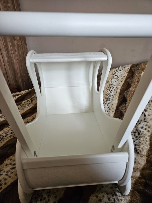 Drewniany wózek dla lalek RETRO i akcesoria