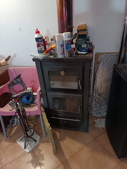 Salamandra a lenha usada