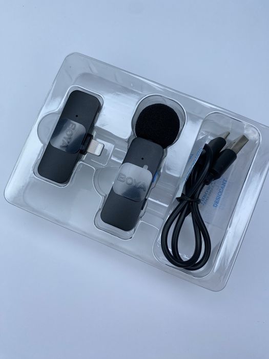 для Iphone/Android петличка мікрофон BOYA BY-V1 (Type C/Lightning)