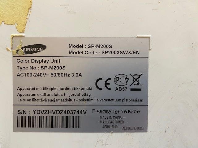 Projector de vídeo Samsung SP-M200S