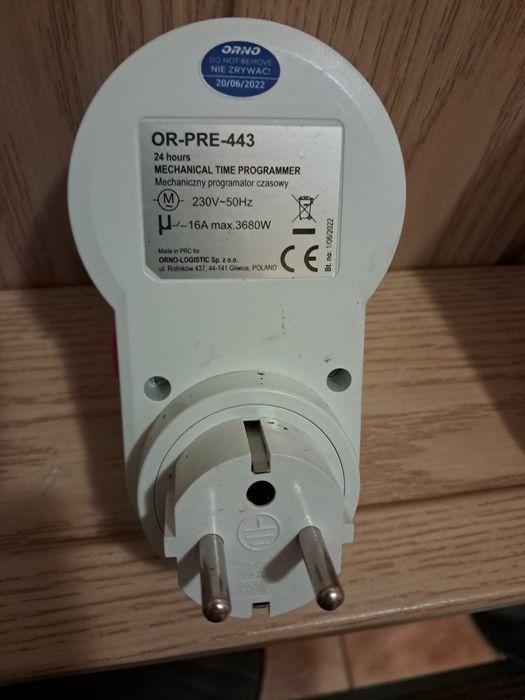 Programator czasowy do gniazdka 1 szt .Pierwsze zdjęcia.