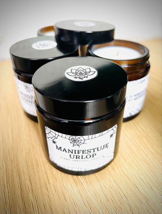 Świeca sojowa 120 ml zapach MANIFESTUJĘ URLOP