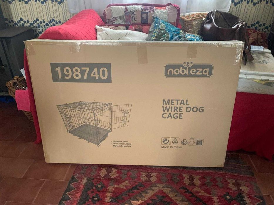 Jaula / Parque /Caixa metal, transportadora para cão ou gato