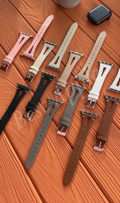 Кожаный ремешок T-style HERMES для Apple Watch 38/40/41mm, 42/44/45mm