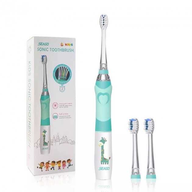 Детская электрическая зубная щетка светящаяся Seago SG977