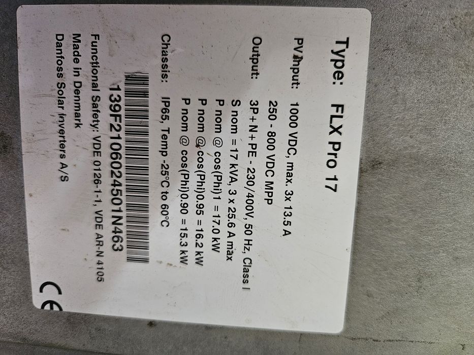 Falownik Danfoss FLX Pro 17