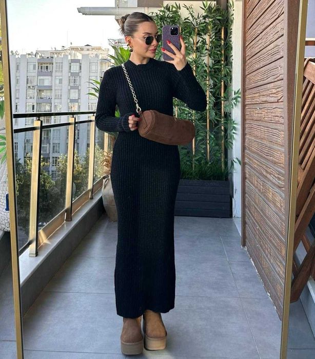 Трикотажное  платье !