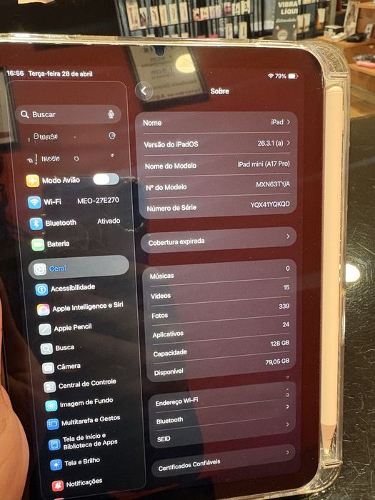 Vendo ou troco Ipad Mini 7° geração 128gb como novo