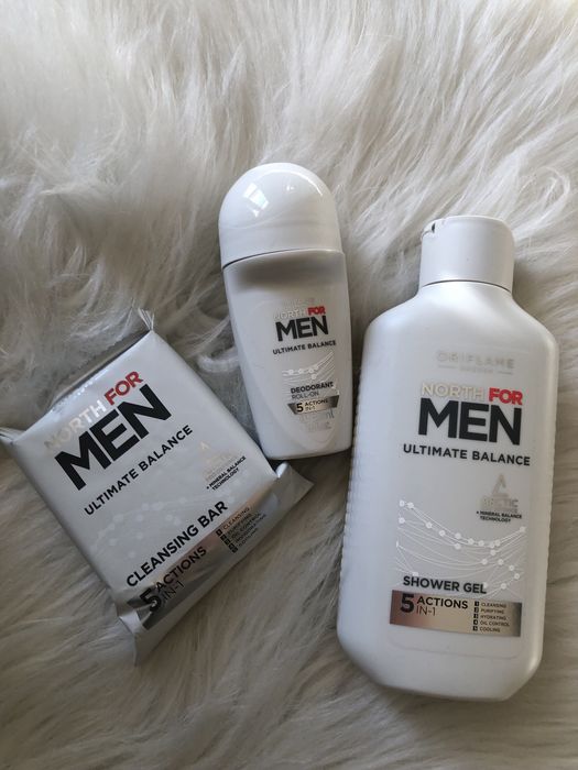 Zestaw kosmetyków pielęgnacyjnych North for Men Oriflame.