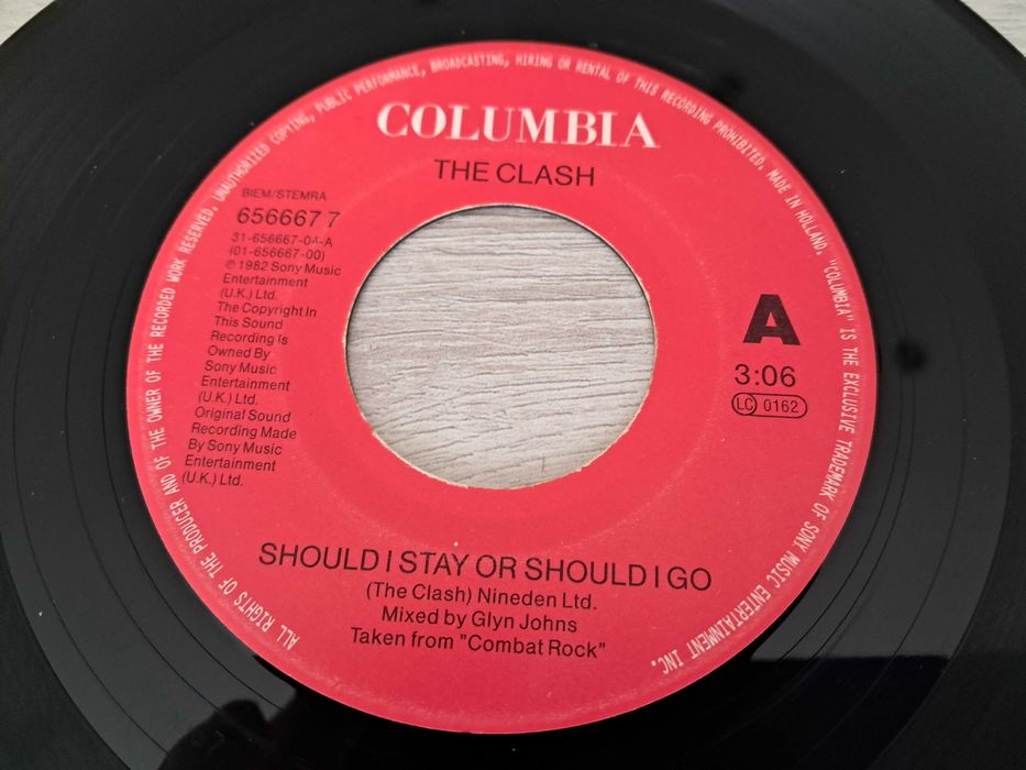 The Clash Should I Stay Or Should I Go  WINYL  (7'')