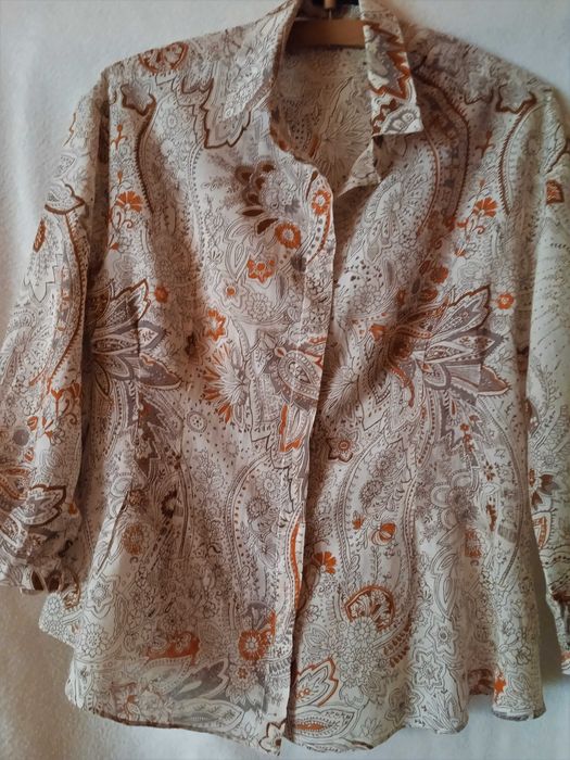 Massimo Dutti koszula bluzka damska z jedwabiem
