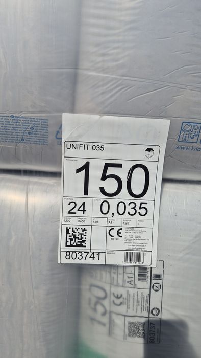 Wełna Knauf Unifit 0,035 - 15cm rolka (4,08m2)