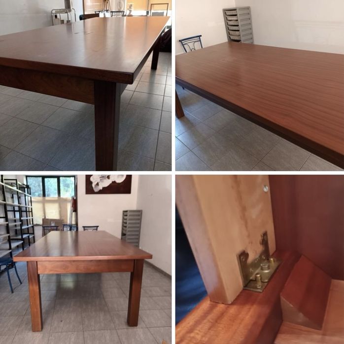 Mesa de madeira maciça 2,50m por 1,20m