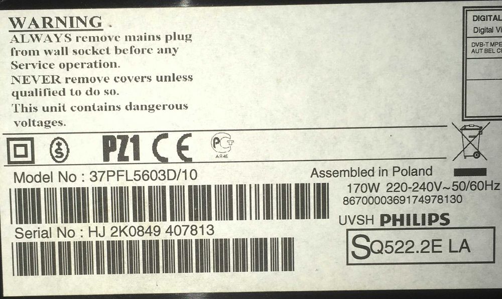 Плата MAIN PNL 313912364461v1 W827.5 BD 313912364471v1: 445 грн