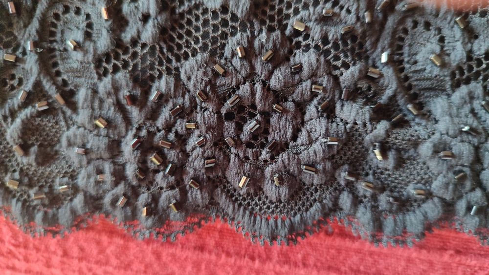 Vestido preto de cerimónia