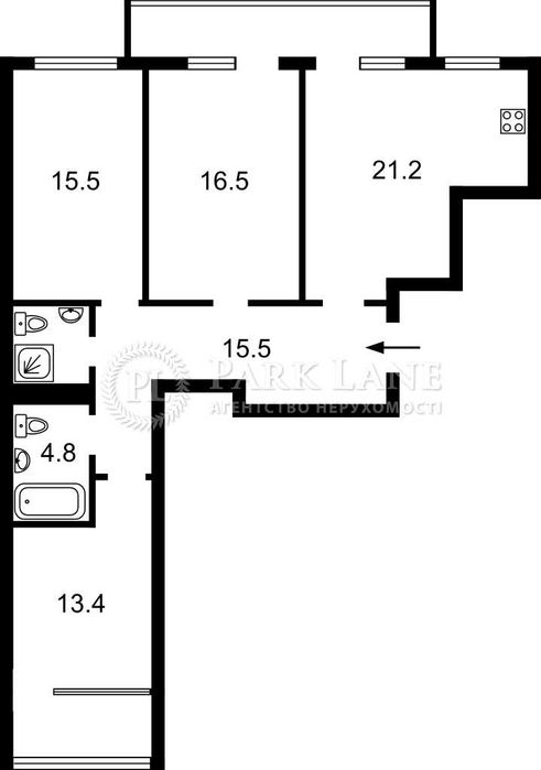 3-rooms apartment apartment by the address st. Ul Zamkovetskaya (area 95 m²) - Atlanta.ua - photo 2