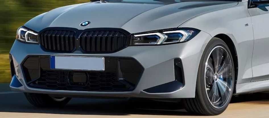 NERKI GRILL Zderzaka BMW G20 G21 2022/2024 + LCI LIFT Czarny Połysk MP